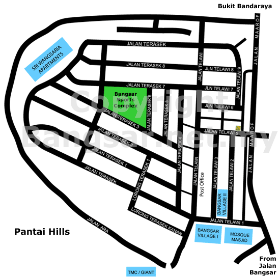 Bangsar Baru map location map